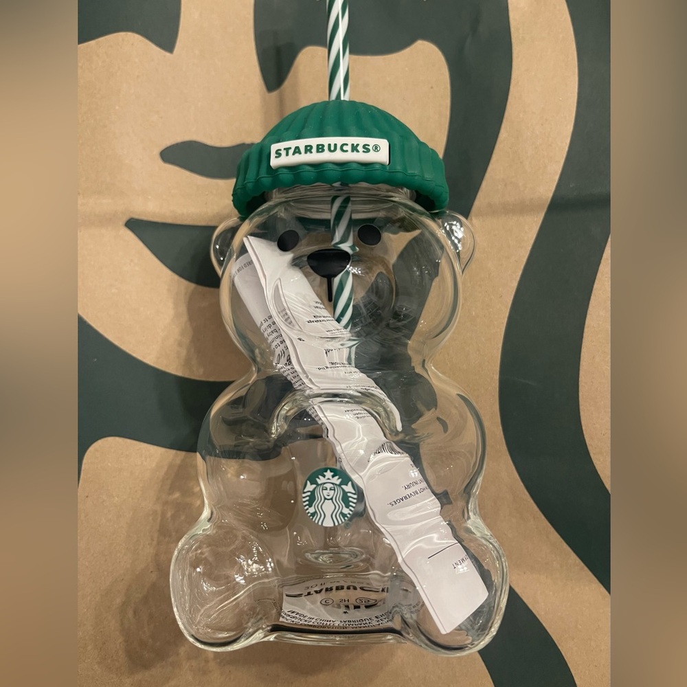 Starbucks Bearista Clear Bear Tumbler / cup / glass